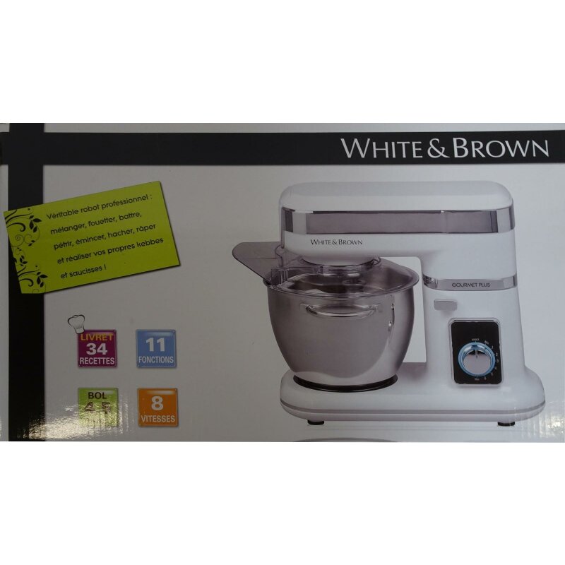 WHITE & BROWN Gourmet Plus Multifunktionsroboter R2211 - weiß