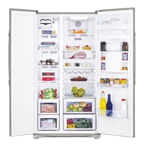 Beko GNEV222S Side by Side Kühlschrank Kühl-Gefrierkombination  Energieeffizi
