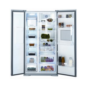 BEKO GNEV422X Side-by-Side Kühl-Gefrierkombination (Edelstahl) Energieeffizie