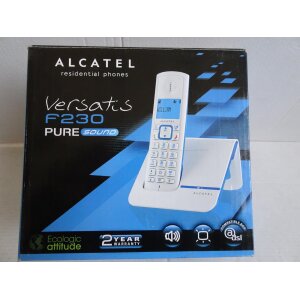 Alcatel Versatis F230 T blau weiß Telefon