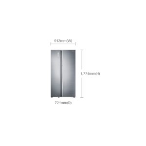 Samsung RH60H90207F Food ShowCase Side by Side Kühlschrank Energieeffizienzkl