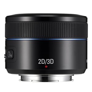 Samsung EX-S45ADB i-Function Objektiv 45 mm F1.8 für Samsung NX-Serie (2D/3D Fu