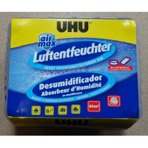 UHU 47090 Luftentfeuchter Original 1000 g Granulat selbstregulierend - bis 80 m