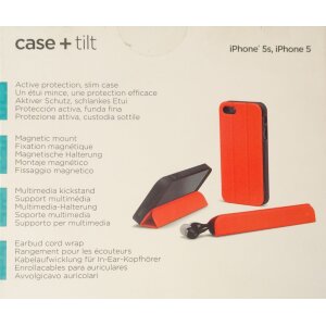 Logitech Case+Tilt-BLACK CASE-N A-WW-PU TILT RED-ORANGE für iPhone 5