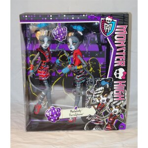 Mattel Monster High BJR16 Zombie Shake Meowlody und Purrsephone Puppen Doppelpa