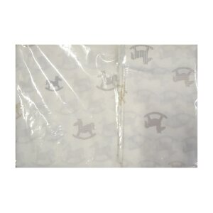 S.Oliver Baby Bettwäsche Schaukelpferd Größe 80x80 cm Farbe Weiß beig