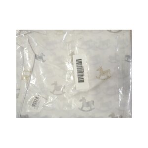 S.Oliver Baby Bettwäsche Schaukelpferd Größe 80x80 cm Farbe Weiß beig