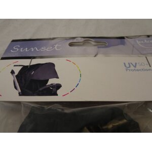 Teutonia Rundum Sunset UV 50+ Sonnensegel, Sonnenschutz schwarz