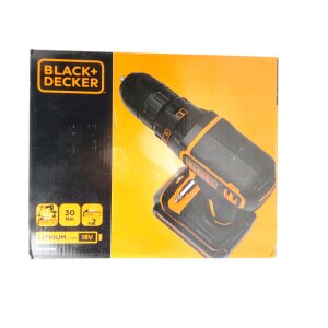 Black & Decker BDCDC18BQ-QW Akku-Bohrschrauber Bohrmaschine 18V Lithium-Ionen