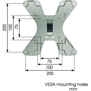 Vogel"s WALL 1120 Fernseher Wandhalter silber