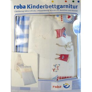 Roba Himmelset Bettset Kinderbettgarnitur 4-teilig Sunny Day blau