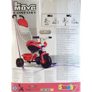 Smoby 2-in-1 Dreirad Be Move Komfort, rosa