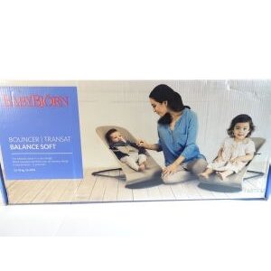 BABYBJÖRN Babywippe Balance Soft Schwarz Dun­kel­grau, Baumwolle