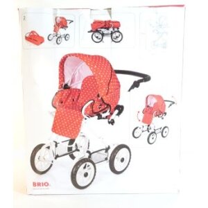 Brio Combi 3-in-1 Kinder-Puppenwagen - rot