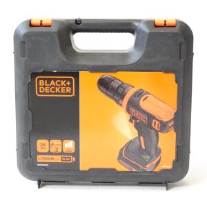 Black & Decker BDCDD12K1BQ-QW Ultra-Kompakt Akku-Bohrschrauber Bohrmaschine 10,