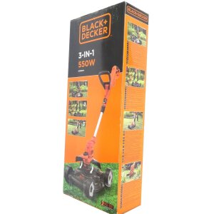 Black & Decker ST5530CM + CM100 3in1-Set Rasenmäher Elektro-Rasentrimm