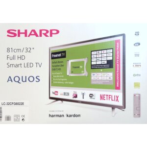 SHARP LC-32CFG6022E 81 cm (32 Zoll) Fernseher (Full-HD TV) EEK: A+