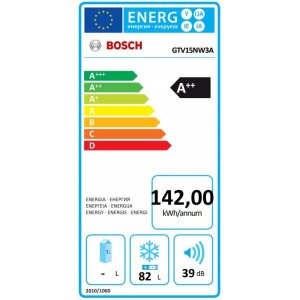 Bosch GTV15NW3A Serie 2 freistehender Tisch-Ge­frier­schrank, 56 cm breit, 82l,
