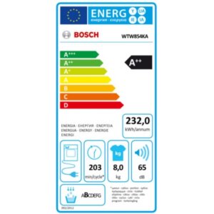 Bosch WTW854KA Wärmepumpentrockner/A++ Anti-Vibration Design/Sensitive Drying