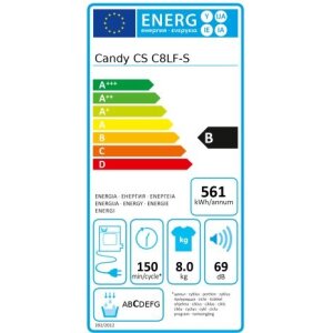 Candy CS C8LF-S Kondenstrockner EEK: B