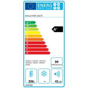 Amica EVKS16175 Kühlschrank - 122,1 cm Höhe - 99 kWh-Jahr - 206 Liter