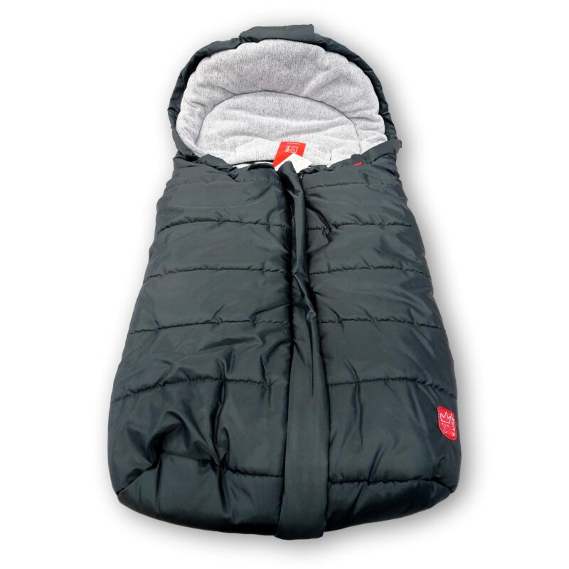 Kaiser Naturfellprodukte Thermo-Fußsack Line in Grau - (L)105 x (B)48 cm