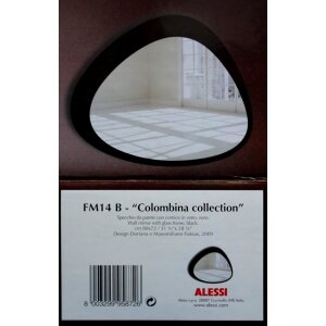 Alessi Colombina Collection Spiegel, schwarz