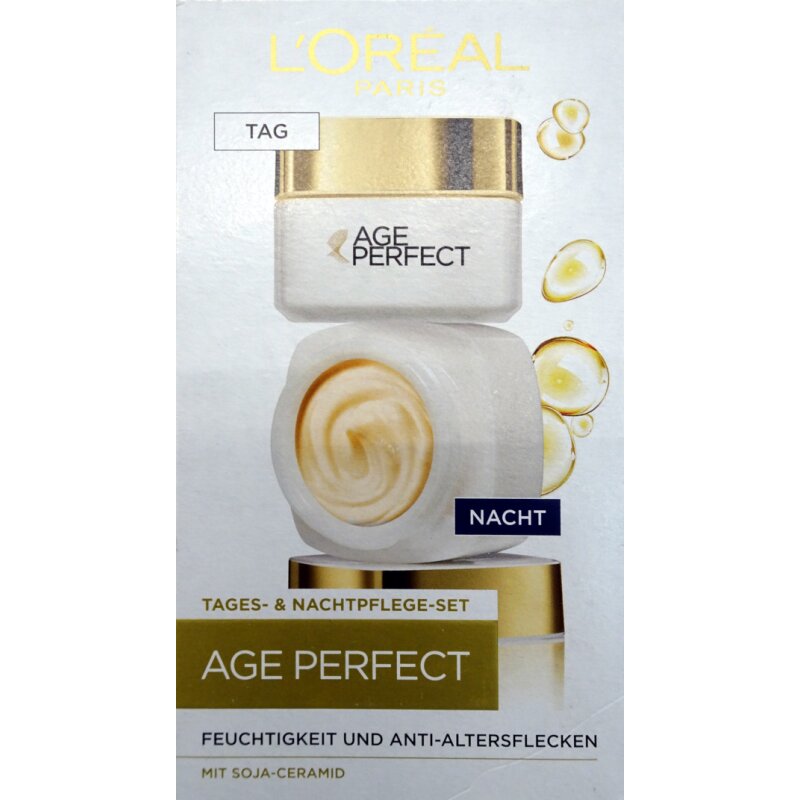 LOréal Paris Gesichtspflege Set (Tages- & Nachtpflege) Age Perfect Classic Coffret, 100 ml
