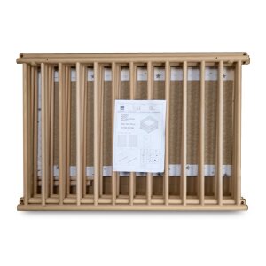 Schardt Basic natur 100 x 100 cm Sternchen Laufgitter grau