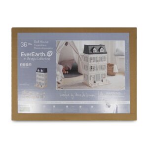 EverEarth 55 x 40 x 82,5 cm Puppenhaus Holz