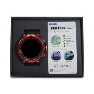 CASIO PRO TREK SMART WSD-F21HR-RDBGE Smartwatch Herren Red