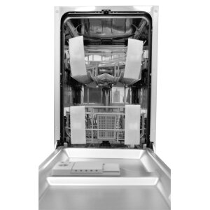 Exquisit EGSP2109.1 E A++ 45 cm vollintegrierter Einbaugeschirrspüler