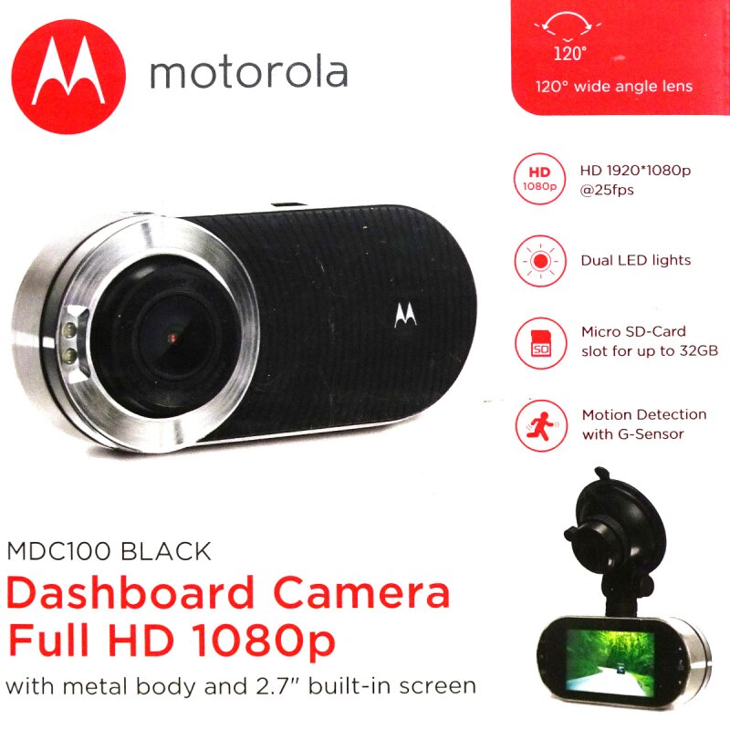 Wie Neu - Motorola MDC100 Full-HD-Dashcam