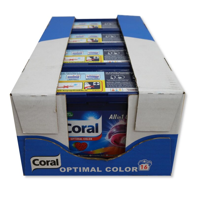 Coral Allin1 Caps Waschmittel Optimal Color Colorwaschmittel 64 Caps