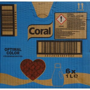 Coral Flüssigwaschmittel Optimal Color für bunte Wäsche 6...