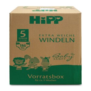 Hipp Babysanft Windeln Junior 5 Vorratsbox
