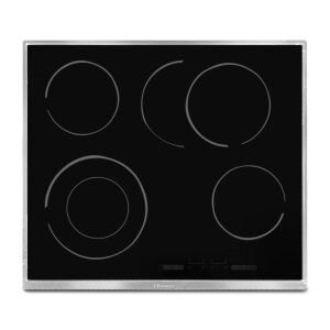 Hisense Pure Steam Set Heißluft/ Einbaubackofen-Set mit Elektro Glaskeramik Kochfeld