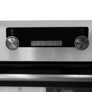 Hisense Pure Steam Set Heißluft/ Einbaubackofen-Set mit Elektro Glaskeramik Kochfeld