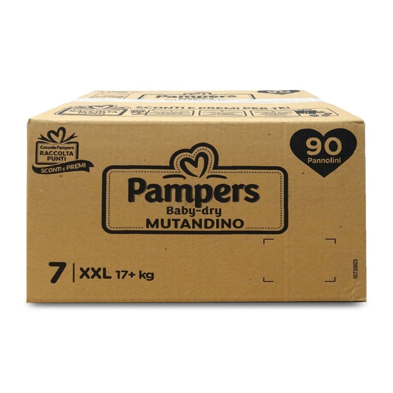 Pampers Baby Dry Unterhose & Fit Prime XXL, 90 Windeln, Größe 7, 17+kg