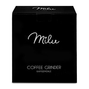 Milu Kaffeemühlen-Set 4-tlg. silber