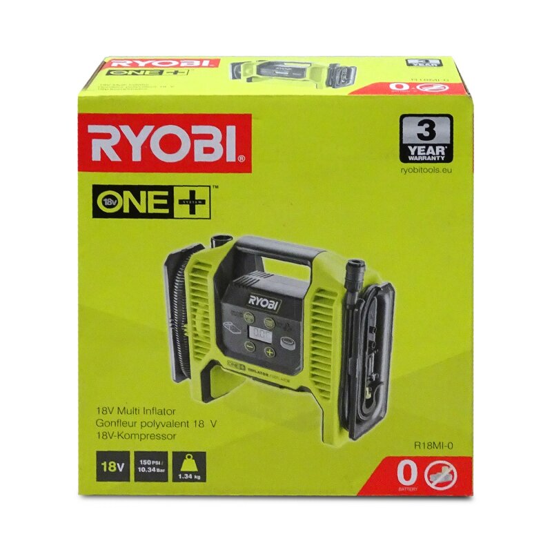 Ryobi R18MI-0 Akku-Kompressor (ohne Akku und Ladegerät)