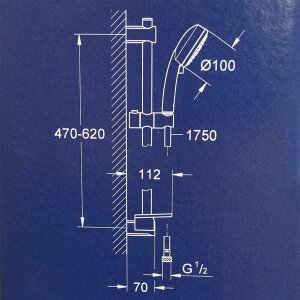 Grohe Vitalio Comfort 100  Brausestangenset