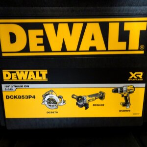 DeWalt DCK853P4 Akku Spezial Set 18 Volt 5.0 Li-ion 7 Maschinen in Toughsystem Trolley