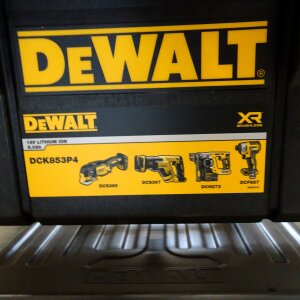 DeWalt DCK853P4 Akku Spezial Set 18 Volt 5.0 Li-ion 7 Maschinen in Toughsystem Trolley