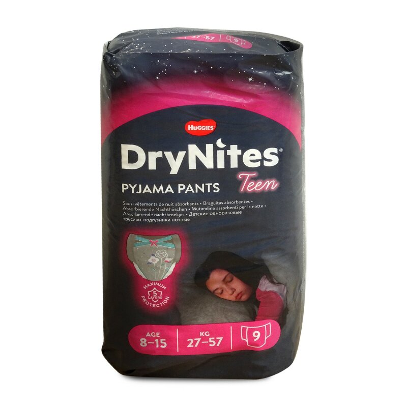 Huggies DryNites Pyjamahose Mädchenwindeln 8-15 Jahre 1 Pack