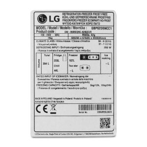 LG GBP62DSNCC1 Kühlgefrierkombination