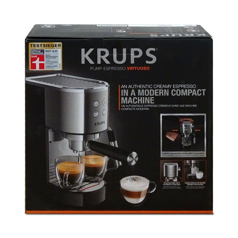 Krups XP442C11 Virtuoso Kaffeemaschine Siebträgermaschine