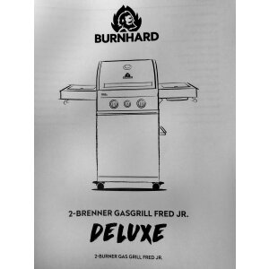Burnhard Fred Jr. 2-Brenner Deluxe Series-3 Edelstahl...