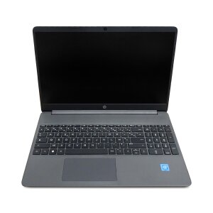 HP L15s-fq0001sf Laptop 15.6 FHD (Intel Celeron, RAM 4GB, SSD 128GB, AZERTY, Windows 11 Family in Mode S) Slate Grey, Microsoft 365 Personal Included for 1 Year