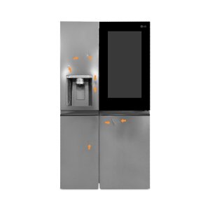 LG GSXV91BSAF Side-by-Side Kühlschrank